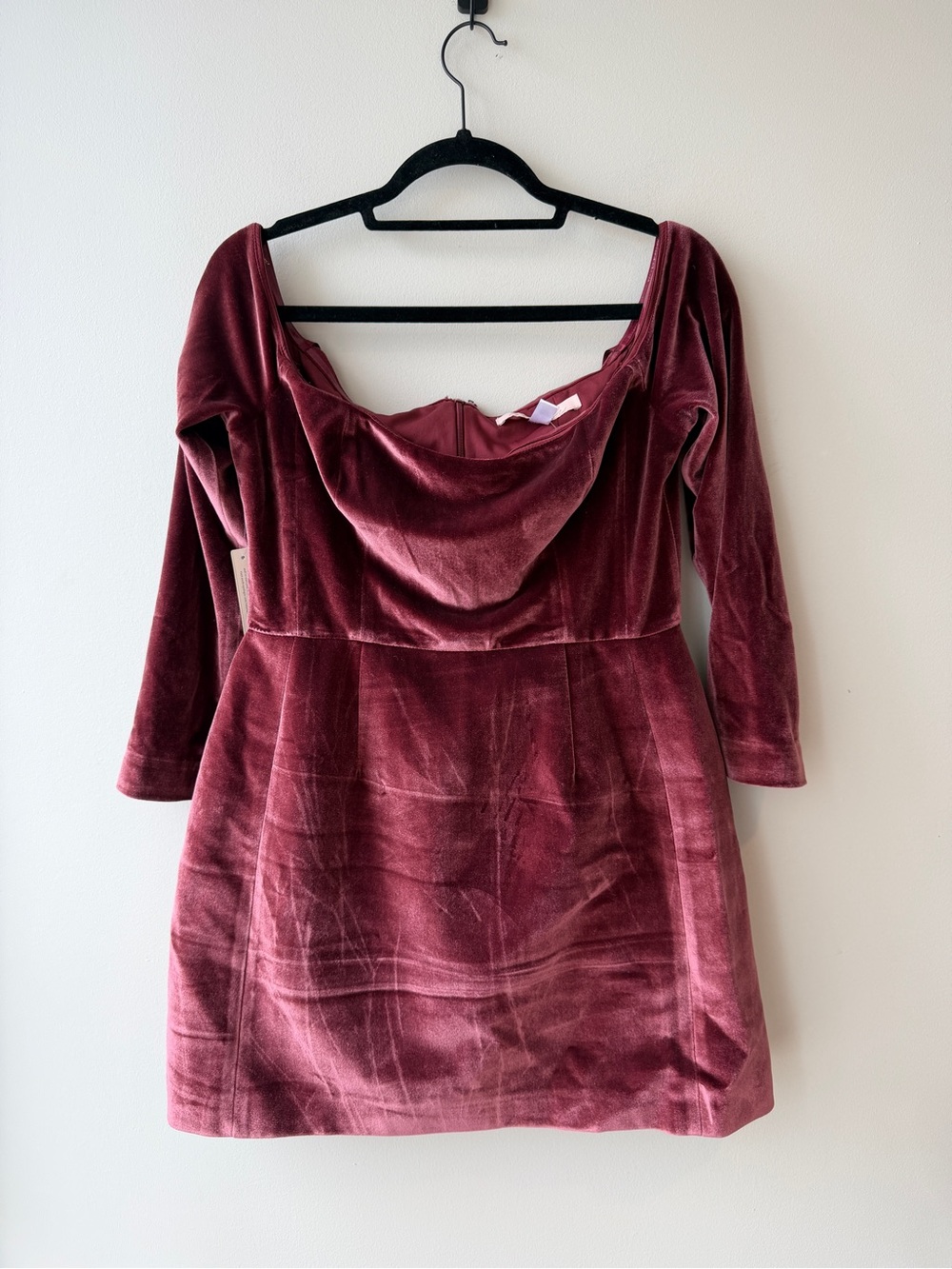 Anthropologie Hutch Long-Sleeve Square-Neck Mini Dress NWT - Picture 4 of 6